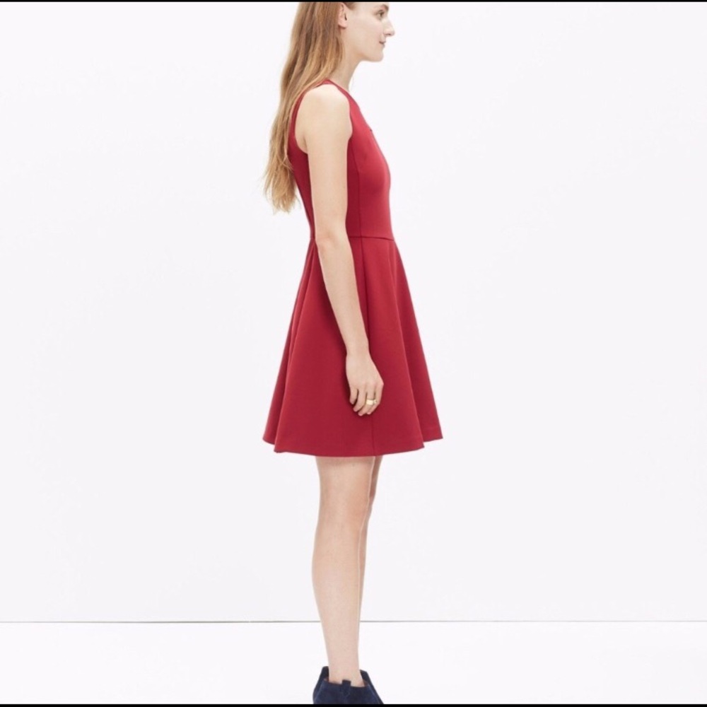 Madewell Adore Red Wine A Line Dress - Picture 3 of 4